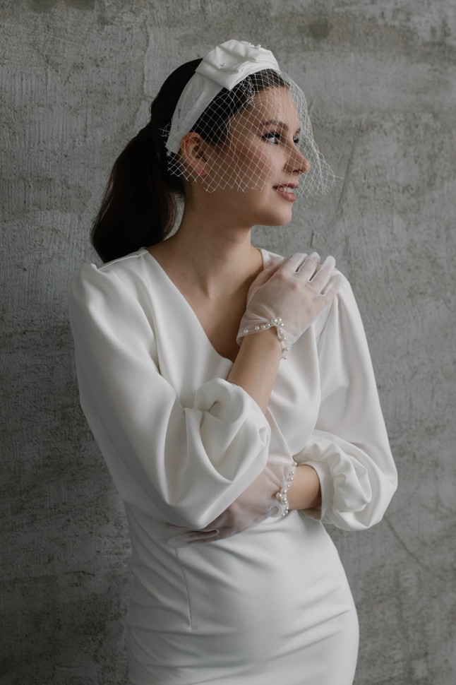 ободок с вуалью